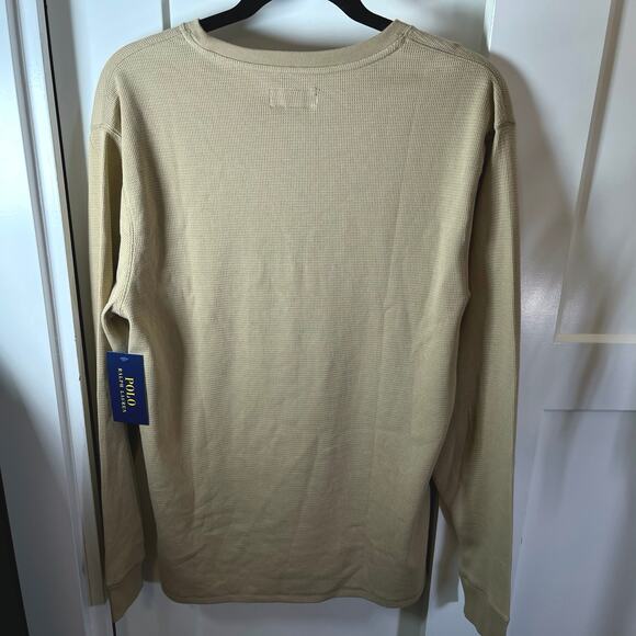 •NWT• POLO Ralph Lauren Tan long sleeve sleepwear in Large - Picture 5 of 12